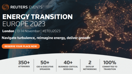Eventos da Reuters: Londres será a sede do principal evento europeu de transição energética