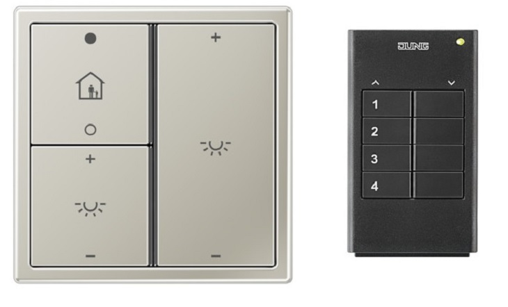 JUNG apresenta novos interruptores e controlos remotos RF para casas inteligentes